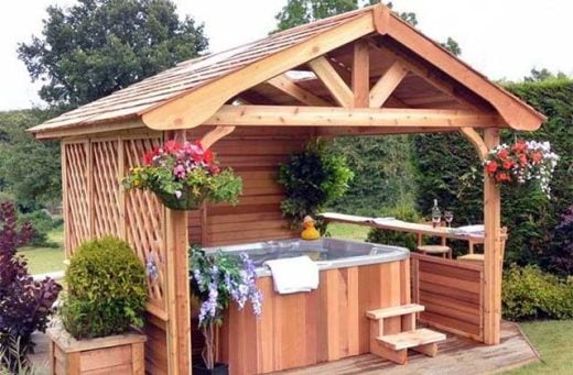 Fabriquer un abri pour spa fait maison
