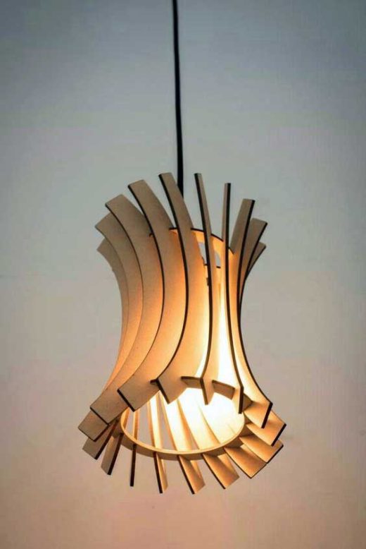 Lustre en bois fait maison : Idées, conseils pour le fabriquer