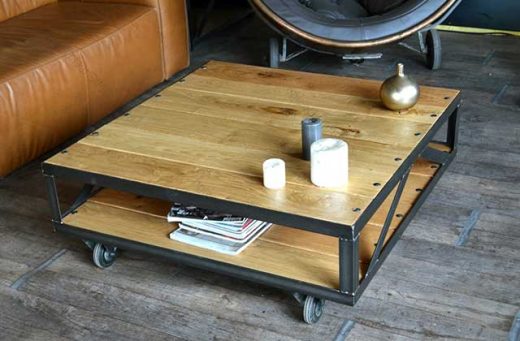 Fabriquer une table basse style industriel